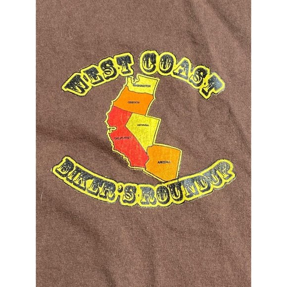 West Coast Round Up Biker Harley Davidson Motorcycle 3XL Tee shirt - Picture 6 of 11